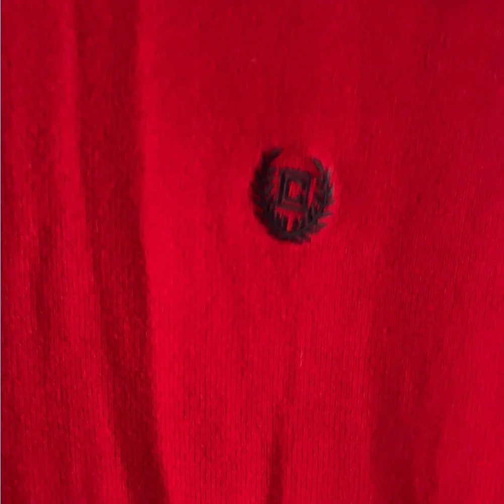 Chaps Men's Red Sweater Vest Large
